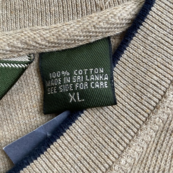 NWT Men’s Size XL Eddie Bauer Pullover Ribbed VNeck Sweater - Picture 2 of 15